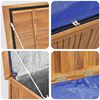vidaXL Gartenbox 90x50x58 cm Massivholz Teak