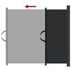 vidaXL Haustier-Barriere Ausziehbar Schwarz 82,5x125 cm
