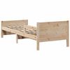 vidaXL Bettrahmen mit Kopfteil Braun 80 x 200 cm Holzwerkstoff