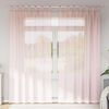 vidaXL Voile Vorh&auml;nge mit Stangentaschen 2 Stk. Hellrosa