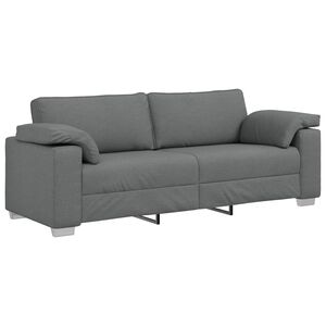 vidaXL Sofa 178cm Dunkelgrau Stoff