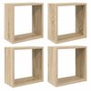 vidaXL W&uuml;rfelregale 4 Stk. Sonoma-Eiche 30x15x30 cm
