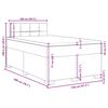 vidaXL Boxspringbett mit Matratze Dunkelgr&uuml;n 120x200 cm Samt