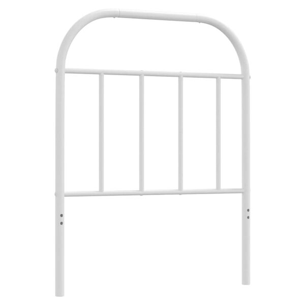 vidaXL Ersatz-Kopfteil Metall Wei&szlig; 75 cm