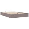 vidaXL Ottoman-Bett ohne Matratze Taupe 140x200 cm Stoff