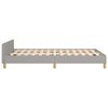 vidaXL Bettgestell ohne Matratze Hellgrau 120x200 cm Stoff
