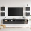 vidaXL TV-Wandschr&auml;nke 4 Stk. Grau 30,5x30x30 cm