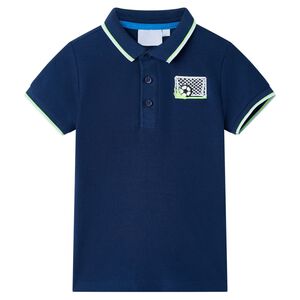 vidaXL Kinder-Poloshirt Marineblau 116