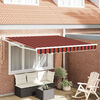 vidaXL Markise Orange und Braun 350 x 250 x 165 cm Polyester