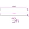 vidaXL Fensterbank Wei&szlig; 60 x 15 x 4,5 cm PVC
