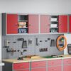 vidaXL Werkzeugschrank-Set 6 pcs Rot Pulverbeschichteter Stahl