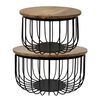 HSM Collection 2-tlg. Couchtisch-Set Maden Rund