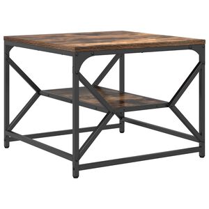vidaXL Couchtisch Ger&auml;ucherte Eiche 51 x 50 x 40 cm