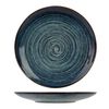Cosy & Trendy Flache Teller Atlantis 4 Stk. Kreismuster &Oslash;27,5 cm Blau