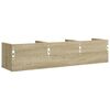 vidaXL Wandschr&auml;nke 2 Stk. Sonoma-Eiche 75x18x16,5 cm Holzwerkstoff