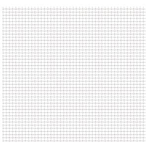 vidaXL Wellengitter Edelstahl 50&times;50 cm 11&times;11&times;2 mm