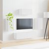 vidaXL TV-Schrankset Wandmontiert 5 pcs Wei&szlig; Holzwerkstoff