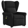 vidaXL Elektrischer Massagesessel mit Aufstehhilfe Schwarz Stoff