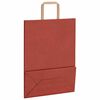 vidaXL Papiertragetaschen 250 Stk. mit Henkeln Rot 26x12x35 cm