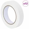 vidaXL Malerklebeb&auml;nder 12 pcs Wei&szlig; 25mm x 50m Papier