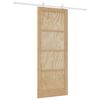 vidaXL Schiebet&uuml;r ORKDAL Braun 83 x 211 cm Massives Kiefernholz