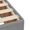 vidaXL Boxspringbett mit Matratze Hellgrau 140x190 cm Stoff