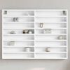 vidaXL Vitrinenschrank Wei&szlig; 100x8,5x75 cm Holzwerkstoff
