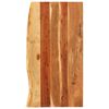 vidaXL Badezimmer-Waschtischplatte Massivholz Akazie 100x52x2,5 cm