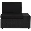 vidaXL 4-tlg. Garten-Lounge-Set Poly Rattan Schwarz