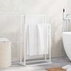 vidaXL Handtuchst&auml;nder Wei&szlig; 48x24x78,5 cm Eisen