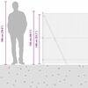 vidaXL Zaunpfosten Gr&uuml;n 25 x 1,4 m (25 mm Netz) Stahl und PVC