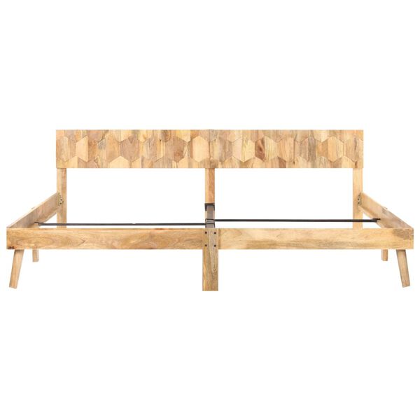 vidaXL Massivholzbett Mango 200x200 cm