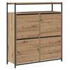 vidaXL Schuhschrank Artisan-Eiche 100 x 34 x 112 cm Holzwerkstoff