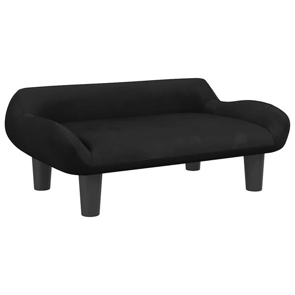 vidaXL Hundebett Schwarz 70x40x24 cm Samt
