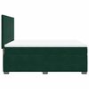 vidaXL Boxspringbett mit Matratze Dunkelgr&uuml;n 140x190 cm Samt