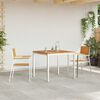 vidaXL Outdoortisch-Set 3 pcs Braun Massivholz Teak