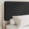 vidaXL Bettgestell mit gepolstertem Kopfteil Schwarz 140 x 200 cm