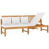 vidaxL Tagesbett mit Cremewei&szlig;en Kissen 200x60x75 cm Massivholz Akazie