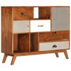 vidaXL Sideboard 115x35x86 cm Massivholz Akazie