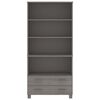 vidaXL Highboard HAMAR Massivholz Kiefer Hellgrau