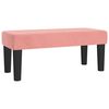 vidaXL Boxspringbett mit Matratze Rosa 120x190 cm Samt