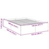 vidaXL Bettgestell Grau Sonoma 120x190 cm Holzwerkstoff