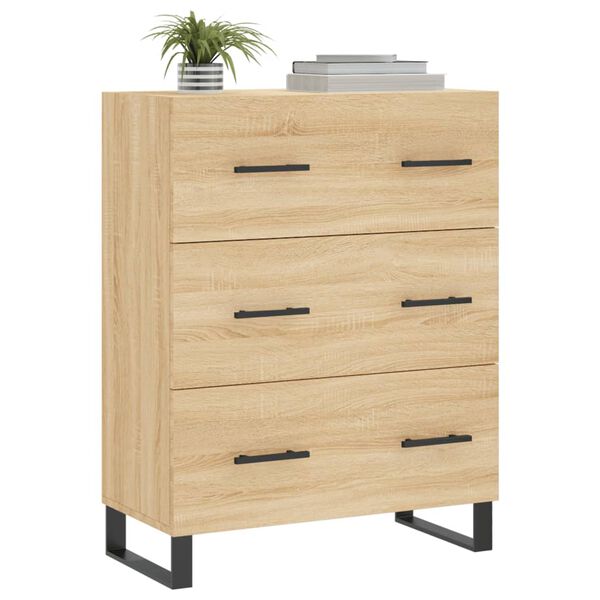 vidaXL Sideboard Sonoma-Eiche 69,5x34x90 cm Holzwerkstoff