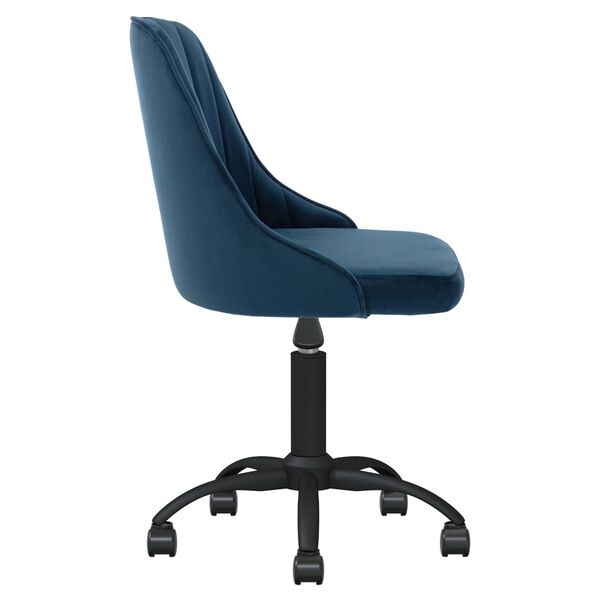 vidaXL Esszimmerstuhl Drehbar Blau Samt