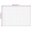 vidaXL Gewichtsdecke Grau 137x200 cm 6 kg Stoff