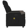 vidaXL Massagesessel Elektrisch Schwarz Stoff