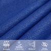 vidaXL Sonnensegel 160 g/m&sup2; Rechteckig Blau 5x6 m HDPE