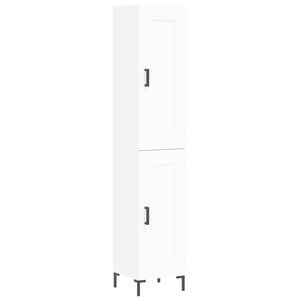vidaXL Highboard Wei&szlig; 34,5x34x180 cm Holzwerkstoff