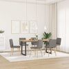 vidaXL Esszimmerst&uuml;hle 6 Stk. Taupe Stoff