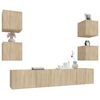 vidaXL 6-tlg. TV-Schrank-Set Sonoma-Eiche Holzwerkstoff